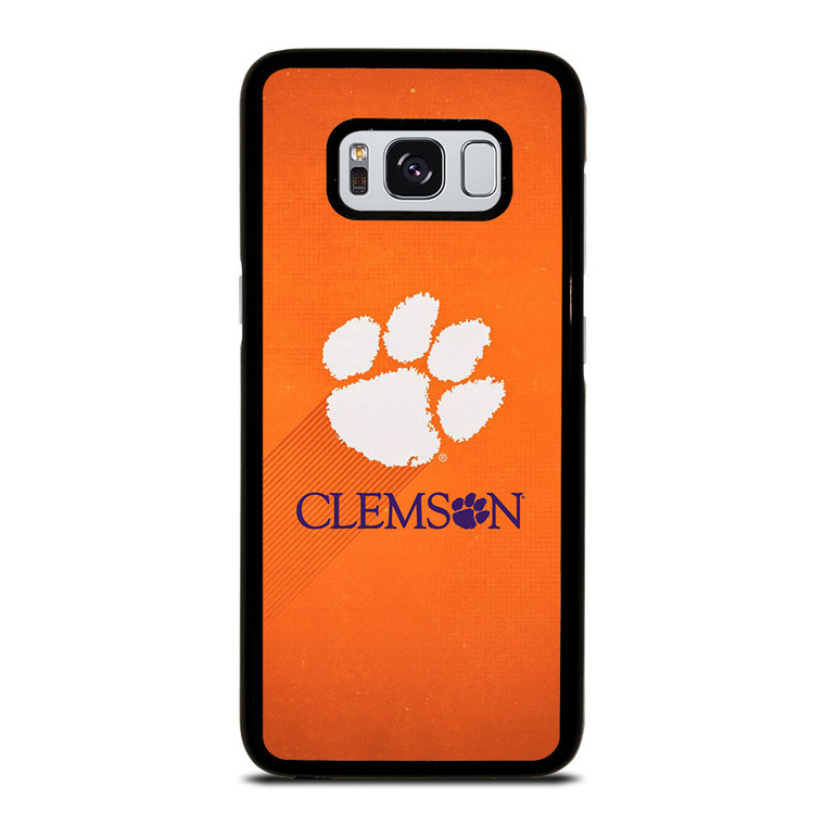 CLEMSON TIGERS LOGO UNIVERSITY FOOTBALL PAW ICON Samsung Galaxy S8 Case Cover