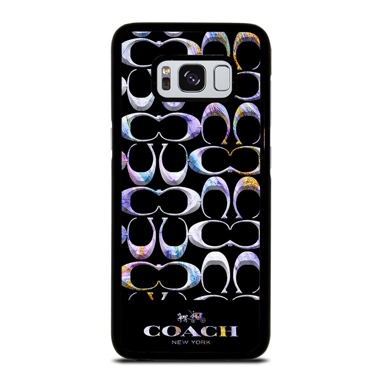 COACH NEW YORK COLORFULL MARBLE ICON Samsung Galaxy S8 Case Cover