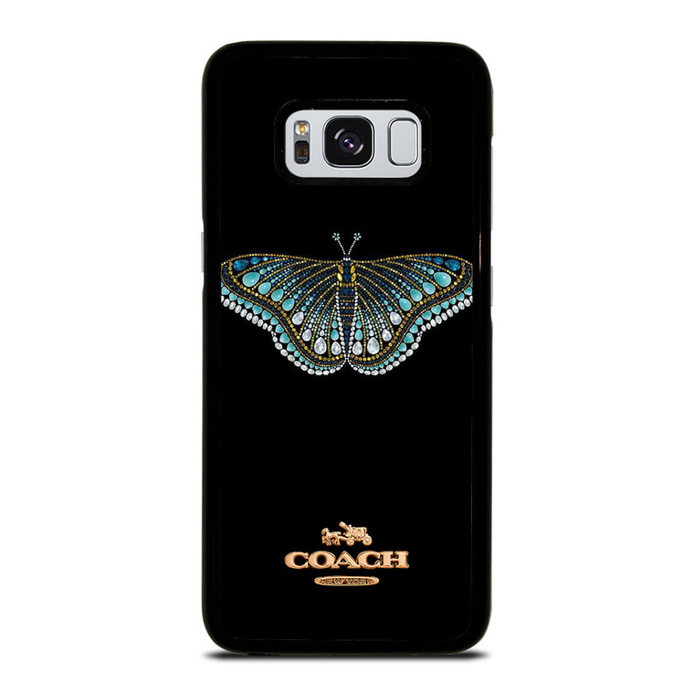 COACH NEW YORK DIAMOND BUTTERFLY Samsung Galaxy S8 Case Cover