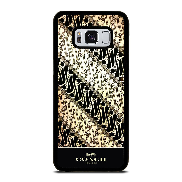 COACH NEW YORK LOGO BATIK PARANG PATTERN Samsung Galaxy S8 Case Cover