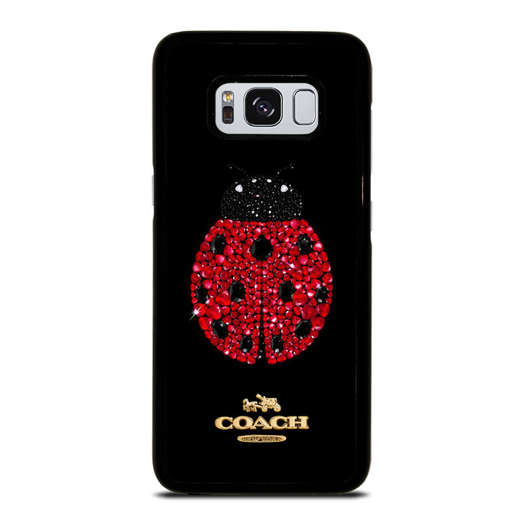 COACH NEW YORK LOGO DIAMOND LADYBUG Samsung Galaxy S8 Case Cover