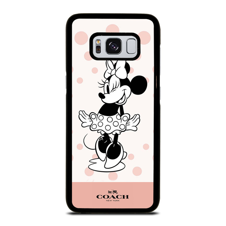 COACH NEW YORK PINK X MINNIE MOUSE DISNEY Samsung Galaxy S8 Case Cover