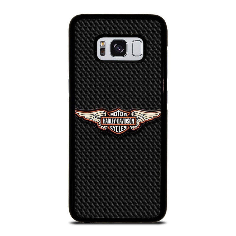 HARLEY DAVIDSON LOGO MOTORCYCLES COMPANY CARBON Samsung Galaxy S8 Case Cover