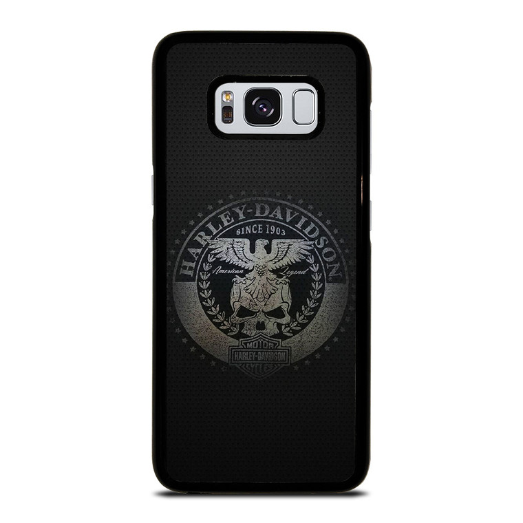 HARLEY DAVIDSON MOTORCYCLES COMPANY CARBON LOGO Samsung Galaxy S8 Case Cover