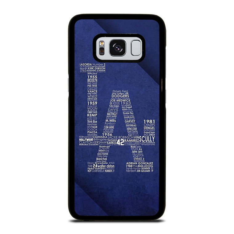 LA DODGERS LOS ANGELES LOGO BASEBALL TEAM TYPOGRAPHY Samsung Galaxy S8 Case Cover