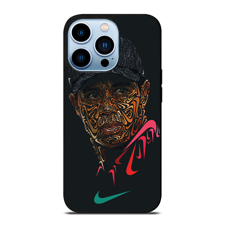 TIGER WOODS NIKE PORTRAIT iPhone 13 Pro Max Case Cover