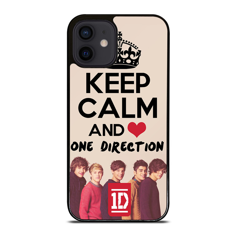 KEEP CALM AND LOVE ONE DIRECTION iPhone 12 Mini Case Cover