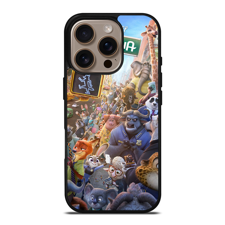 ZOOTOPIA CHARACTERS Disney iPhone 16 Pro Case Cover