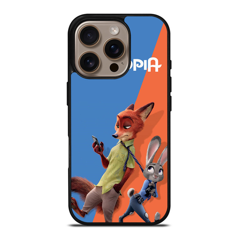 ZOOTOPIA NICK AND JUDY DISNEY iPhone 16 Pro Case Cover