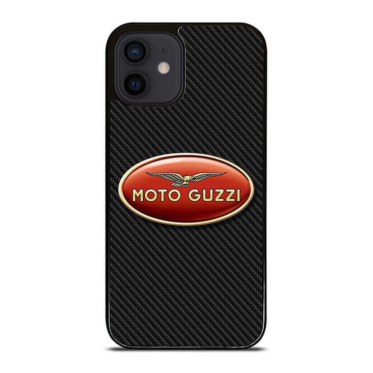 MOTO GUZZI LOGO CARBON iPhone 12 Mini Case Cover