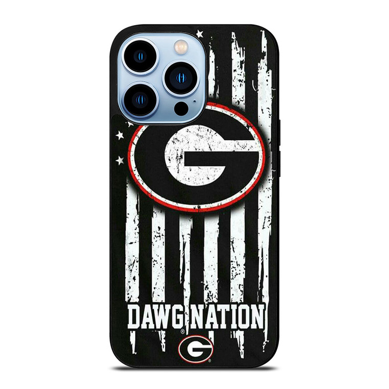 UNIVERSITY GEORGIA BULLDOGS FLAG iPhone 13 Pro Max Case Cover