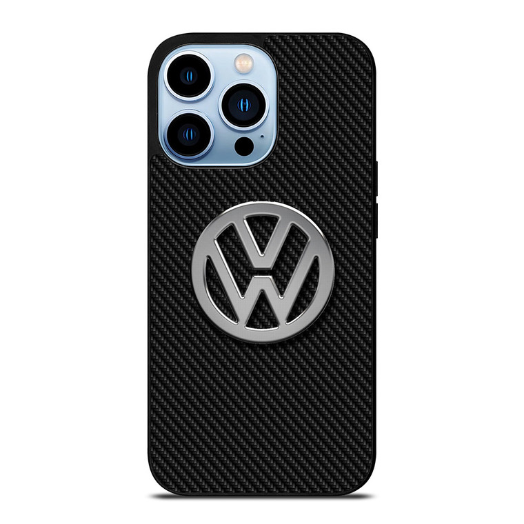 VW VOLKSWAGEN METAL CARBON LOGO iPhone 13 Pro Max Case Cover