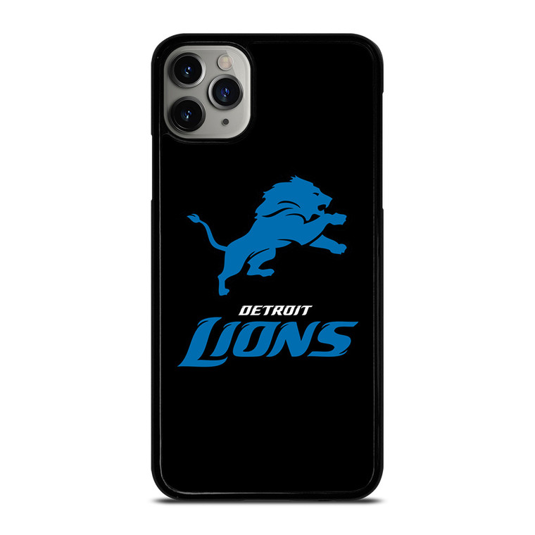 DETROIT LIONS BLACK LOGO iPhone 11 Pro Max Case Cover