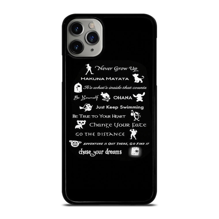 DISNEY LESSONS BLACK iPhone 11 Pro Max Case Cover