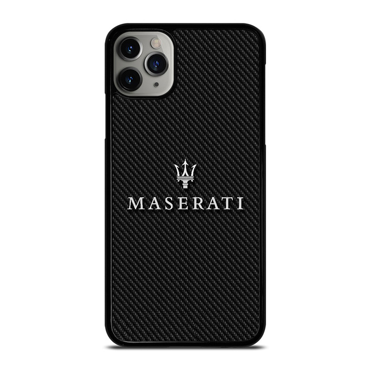 MASERATI LOGO CARBON iPhone 11 Pro Max Case Cover