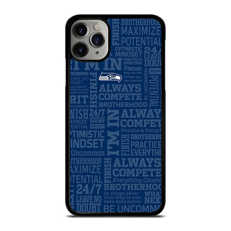 SEATTLE SEAHAWKS NFL QUOTE iPhone 11 Pro Max Case Cover