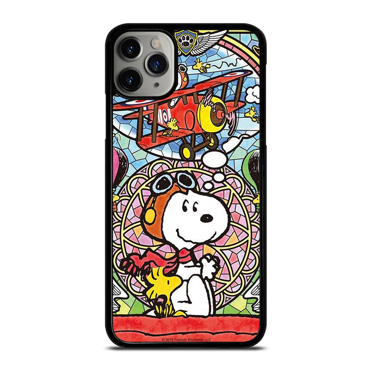 SNOOPY GLASS ART iPhone 11 Pro Max Case Cover