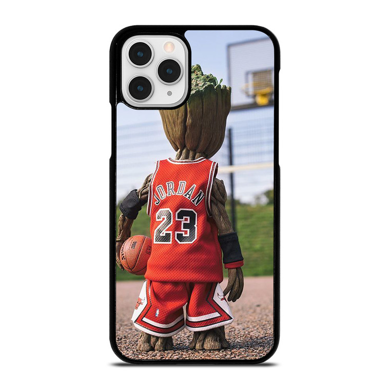 BABY GROOT MICHAEL JORDAN CHICAGO BULL iPhone 11 Pro Case Cover