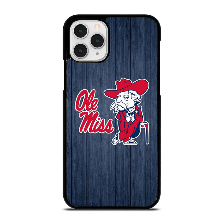 OLE MISS WOODEN LOGO iPhone 11 Pro Case Cover