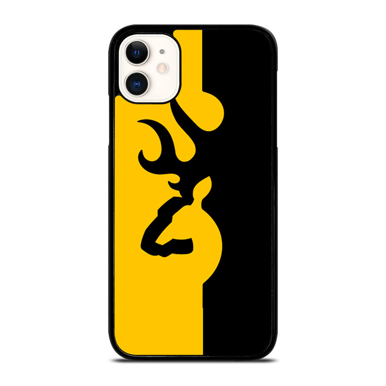 BROWNING LOGO BLACK YELLOW iPhone 11 Case Cover