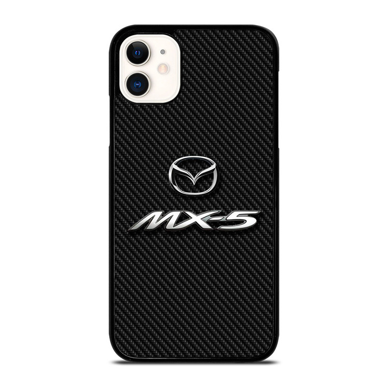 MAZDA MX 5 LOGO CARBON iPhone 11 Case Cover