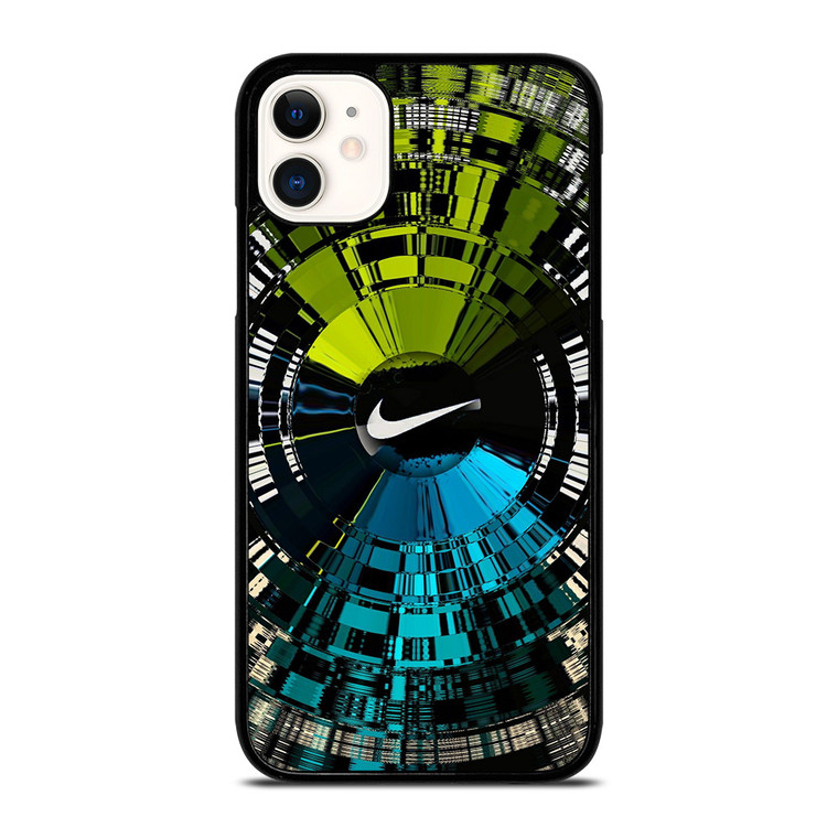 NIKE GLASS CIRCLE LOGO iPhone 11 Case Cover