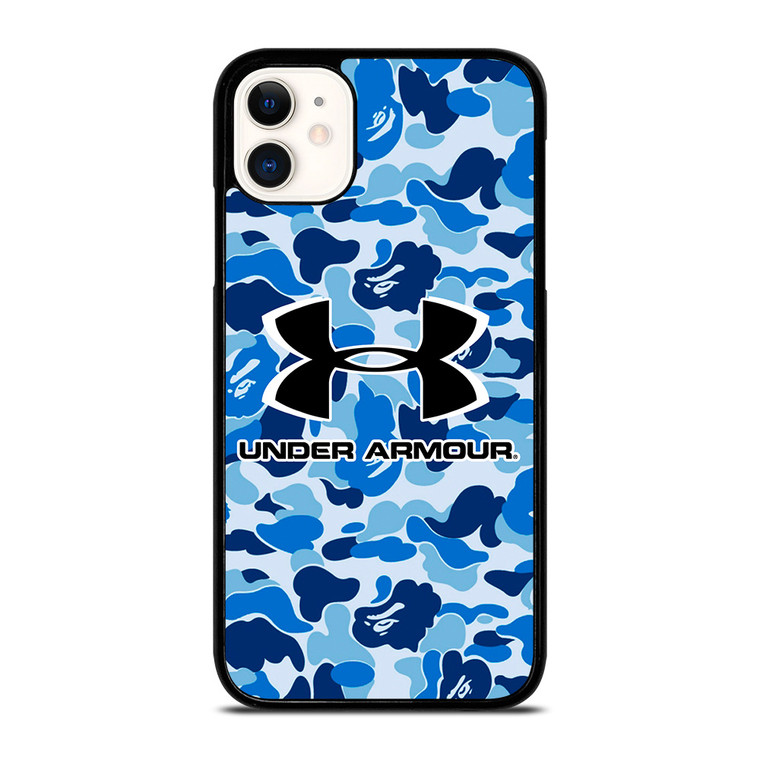 UNDER ARMOUR BLUE CAMO BAPE iPhone 11 Case Cover