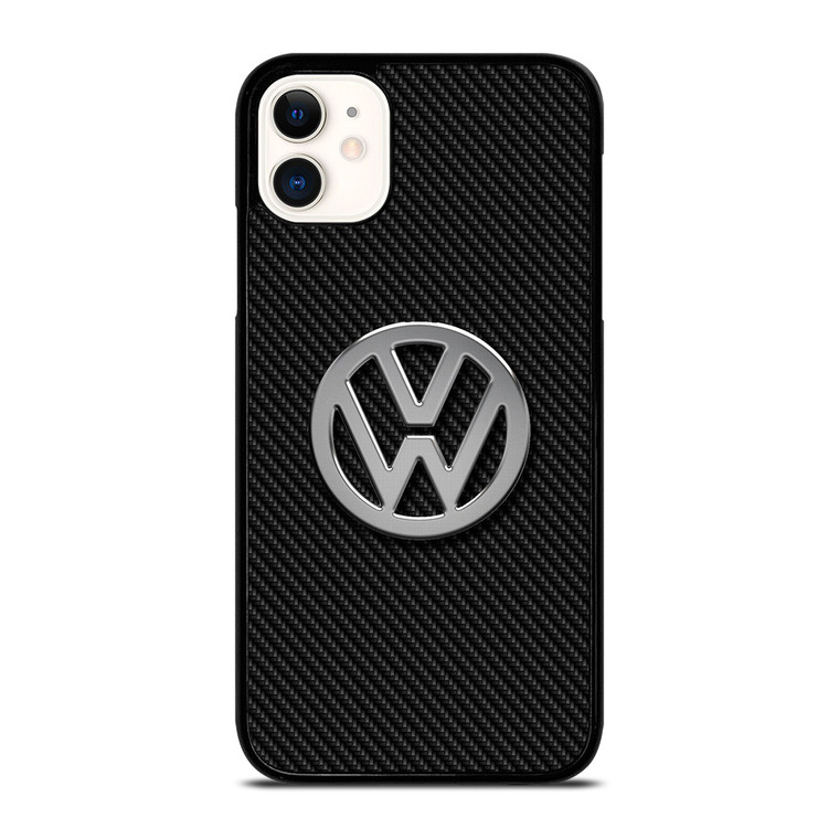 VW VOLKSWAGEN METAL CARBON LOGO iPhone 11 Case Cover