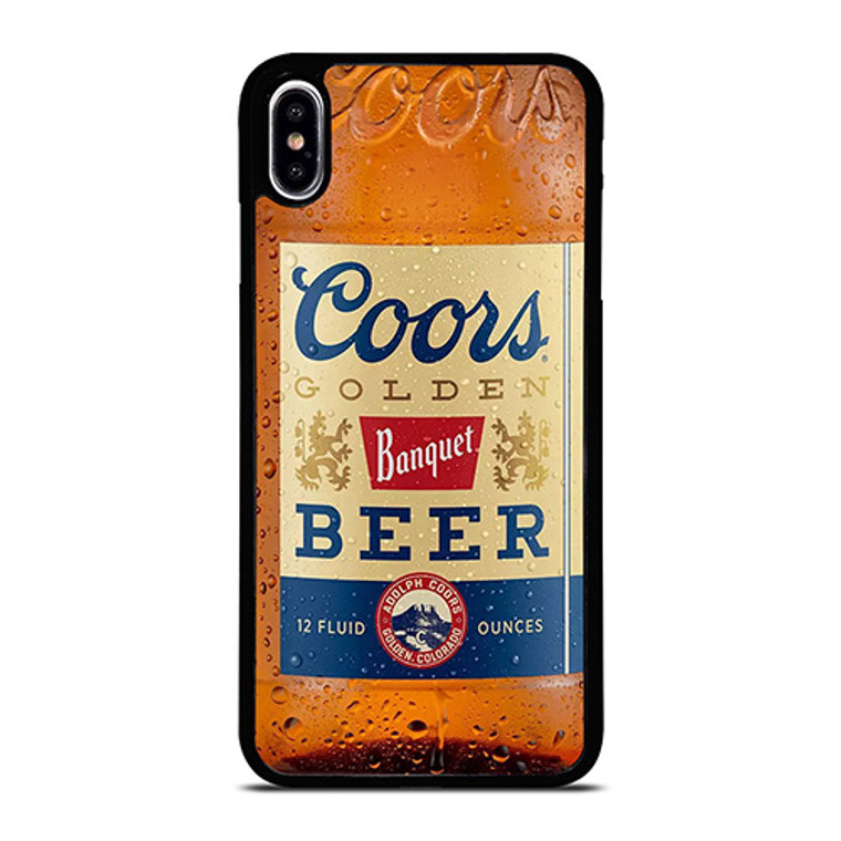 BEER BOTTLE COORS GOLDEN BANQUET iPhone XS Max Case Cover