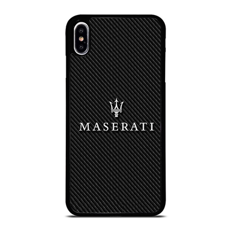 MASERATI LOGO CARBON iPhone XS Max Case Cover