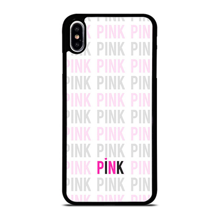 PINK VICTORIA'S SECRET LOGO iPhone XS Max Case Cover