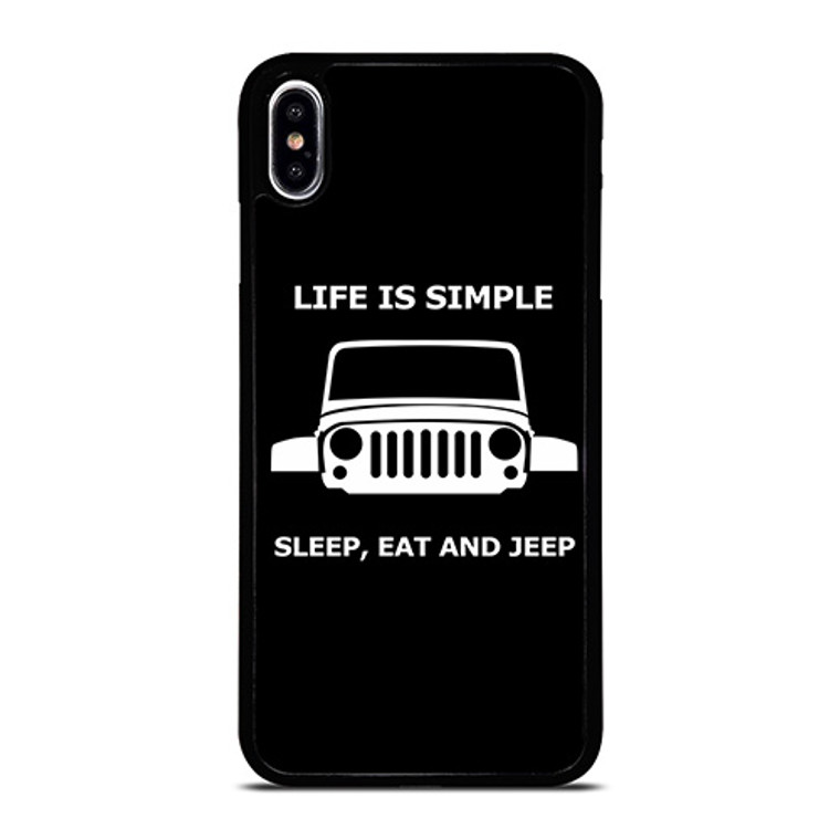 SLEEP EAT AND JEEP iPhone XS Max Case Cover
