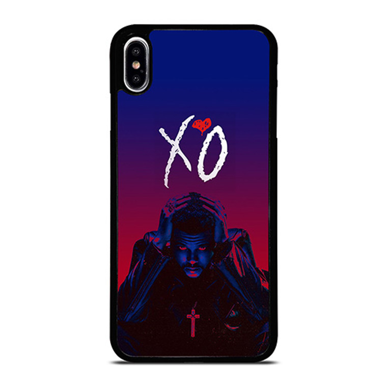 THE WEEKND XO LOGO RED BLUE iPhone XS Max Case Cover