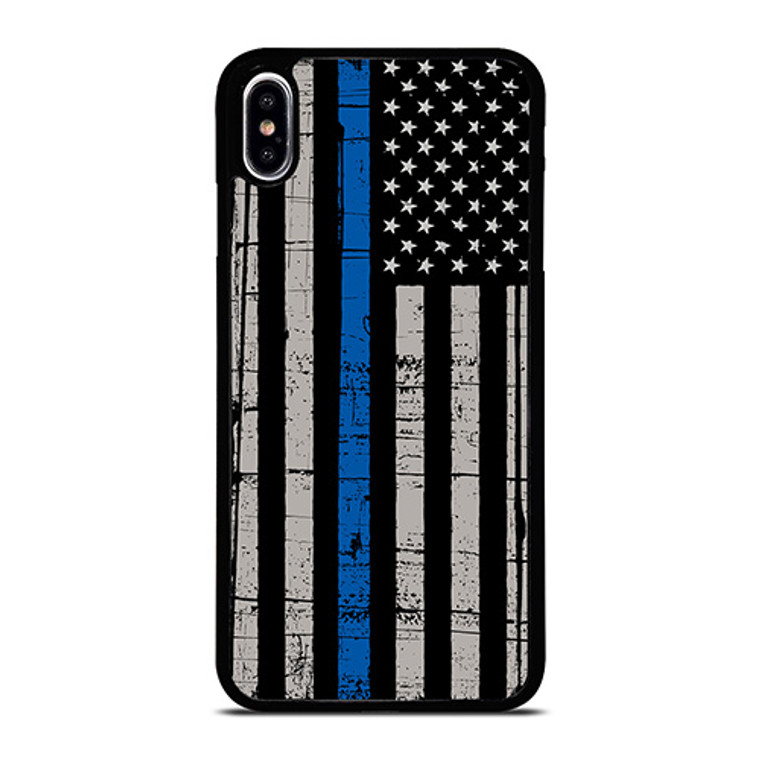 THIN BLUE LINE FLAG iPhone XS Max Case Cover