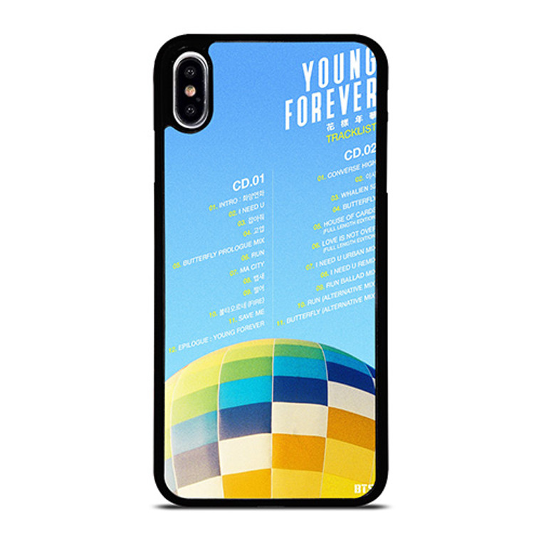 TRACKLIST BANGTAN BOYS YOUNG FOREVER iPhone XS Max Case Cover