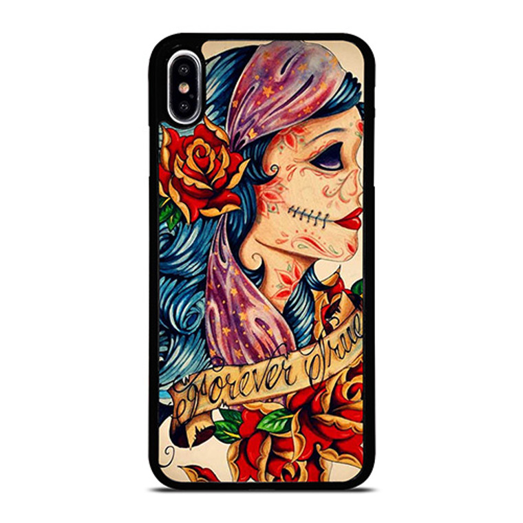 VINTAGE SUGAR SCHOOL TATTOO iPhone XS Max Case Cover