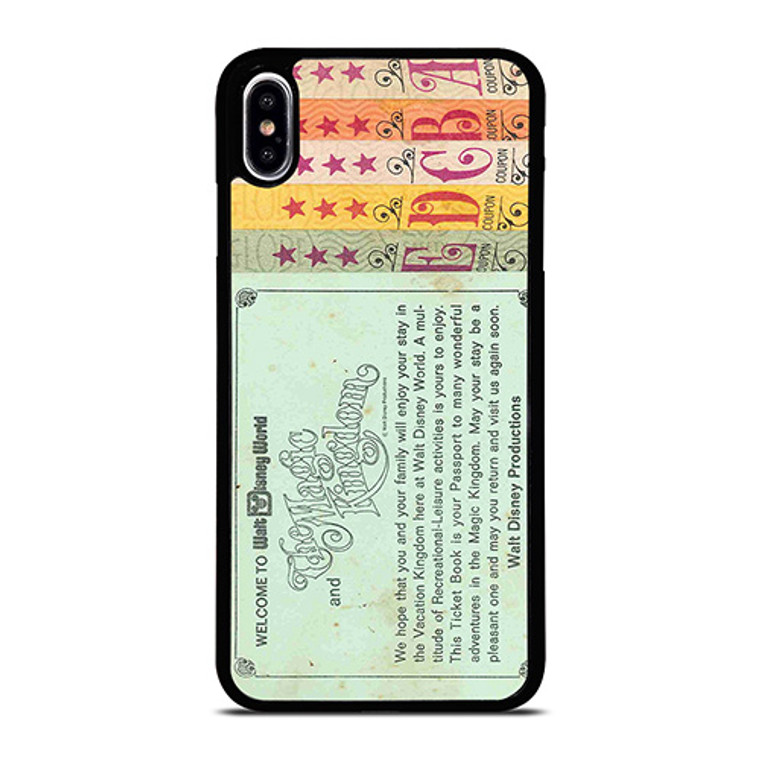 WORLD DISNEY TICKET BOOK iPhone XS Max Case Cover