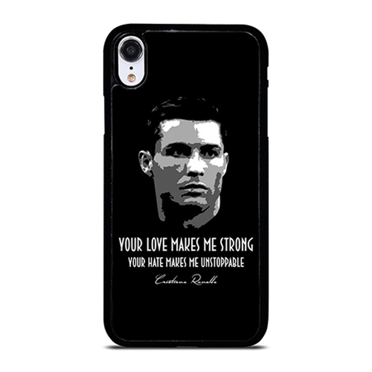 CRISTIANO RONALDO CR7 QUOTE iPhone XR Case Cover