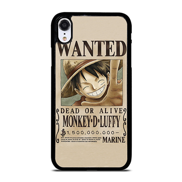 ONE PIECE MONKEY D LUFFY WANTED iPhone XR Case Cover