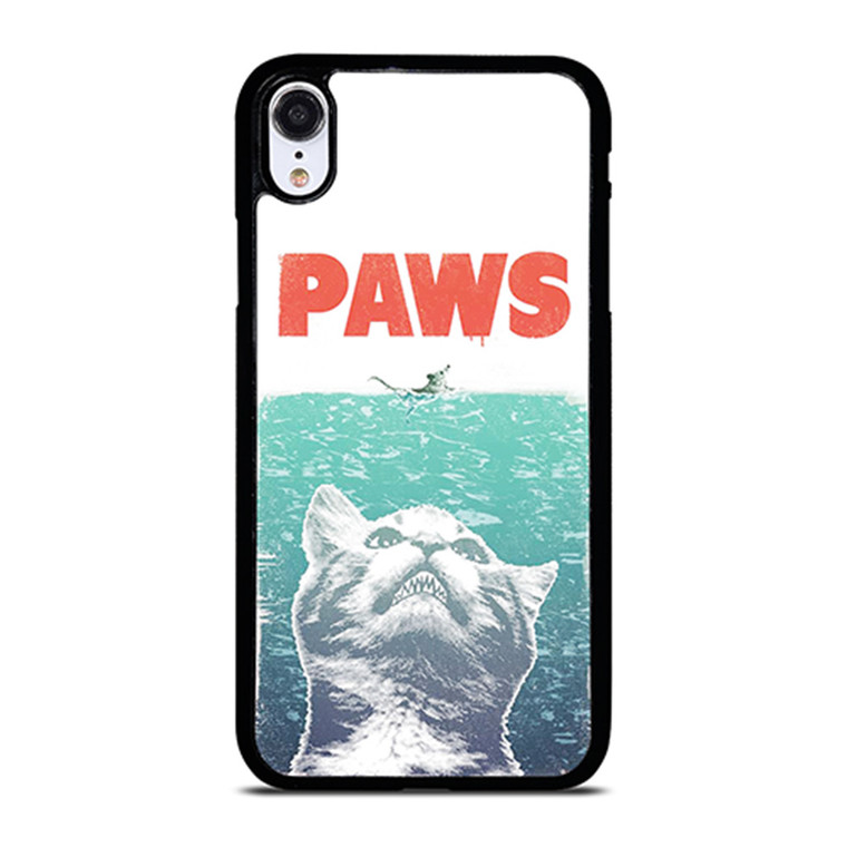 PAWS FUNNY JAWS CAT iPhone XR Case Cover