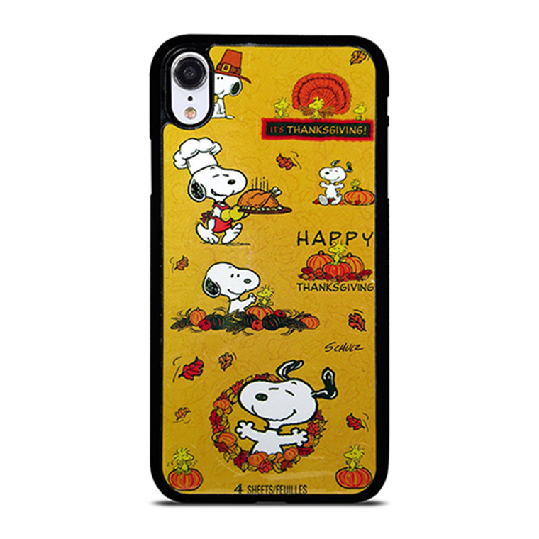 SNOOPY THE PEANUTS THANKSGIVING iPhone XR Case Cover
