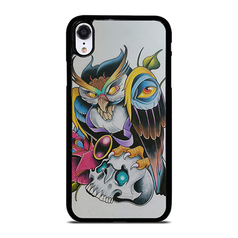 SUGAR SCHOOL OWL TATTOO iPhone XR Case Cover