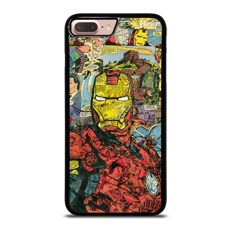 IRON MAN COMIC COLLAGE iPhone 8 Plus Case Cover