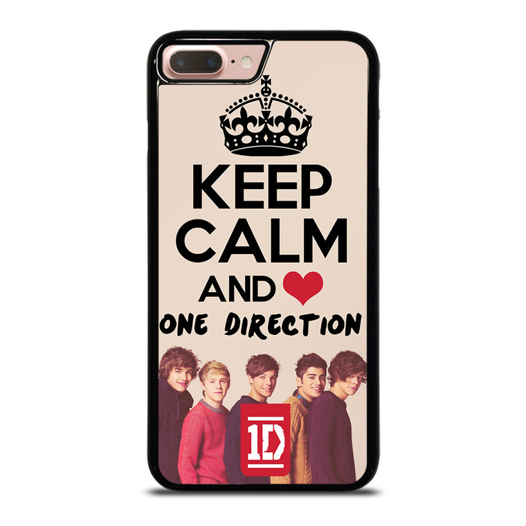 KEEP CALM AND LOVE ONE DIRECTION iPhone 8 Plus Case Cover