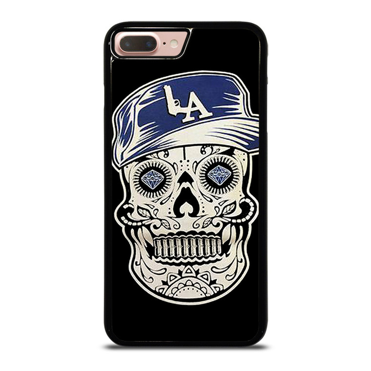 LA LOS ANGELES DODGERS SKULL iPhone 8 Plus Case Cover