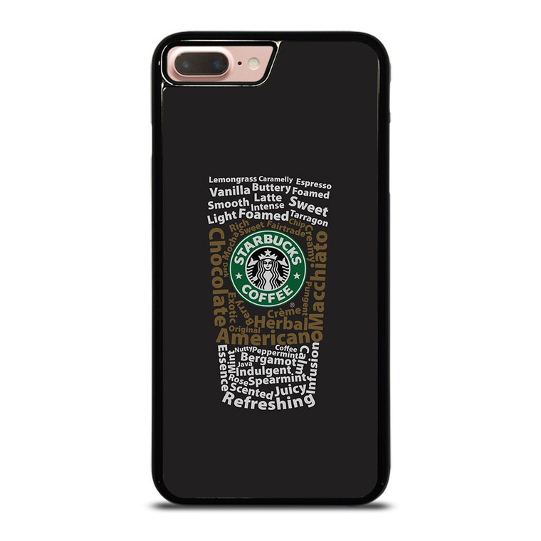 STARBUCKS COFFEE ART TYPOGRAPHY iPhone 8 Plus Case Cover