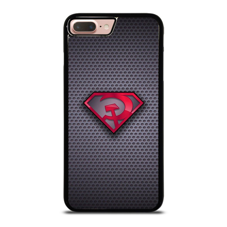 SUPERMAN RED SON LOGO CARBON iPhone 8 Plus Case Cover