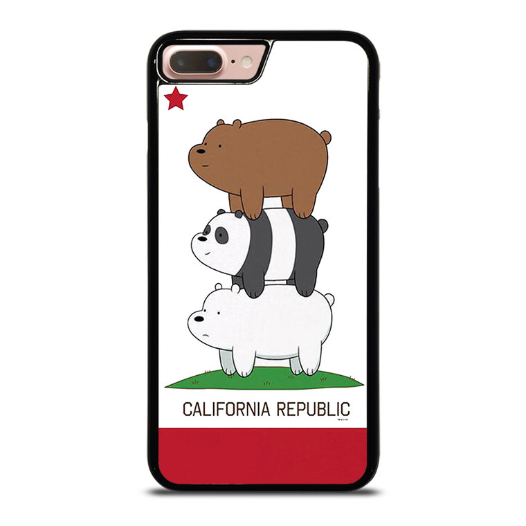 WE BARE BEARS CALIFORNIA REPUBLIC iPhone 8 Plus Case Cover