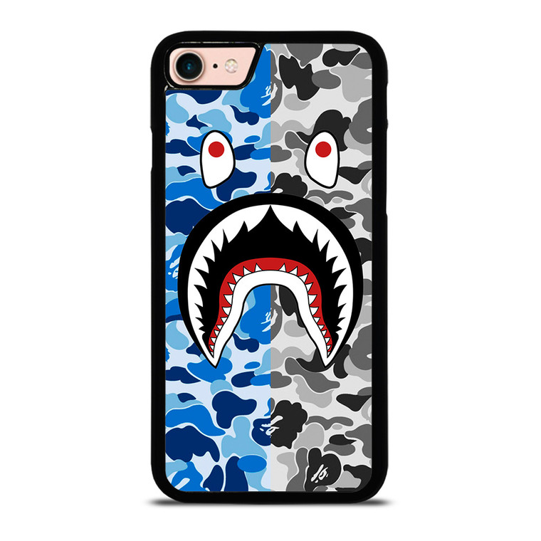 CAMO BAPE SHARK iPhone 8 Case Cover