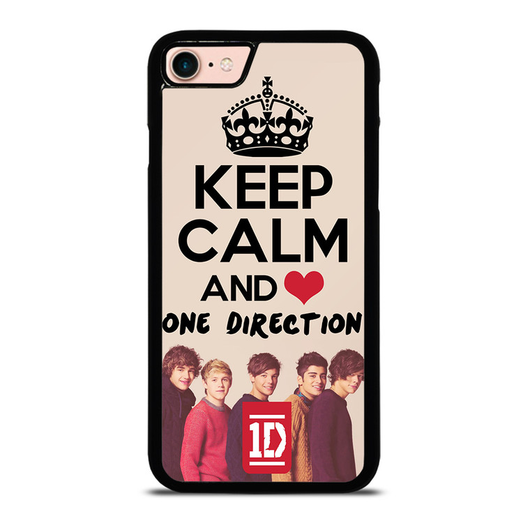 KEEP CALM AND LOVE ONE DIRECTION iPhone 8 Case Cover